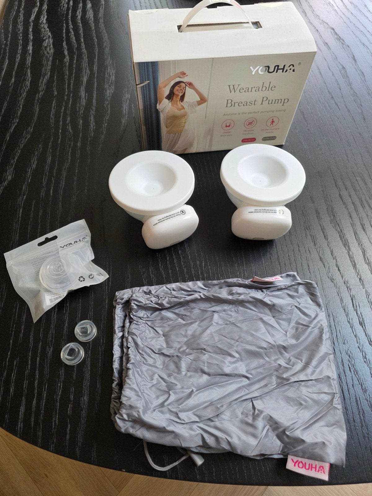Youha Borstkolf - Zo goed als nieuw, draadloos & handsfree, Ophalen, Youha, Borstkolf, Zo goed als nieuw