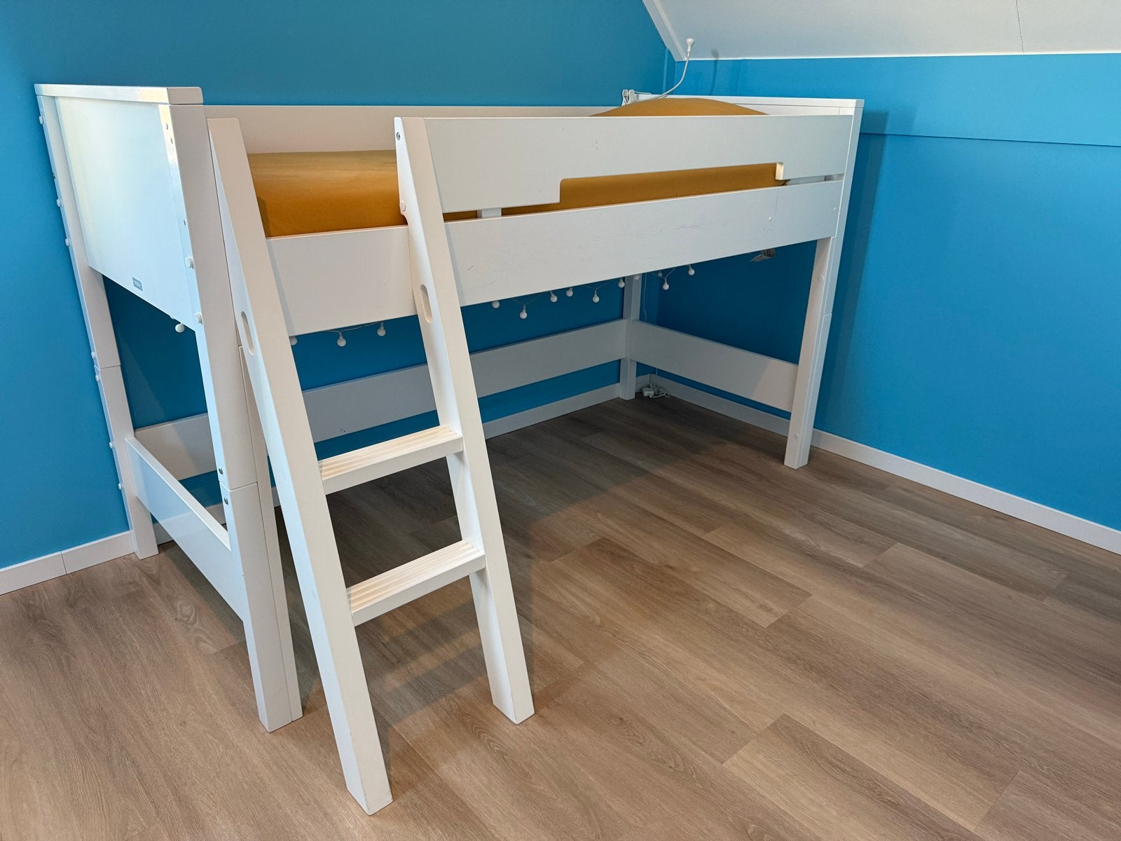 Bopita Seppe halfhoogslaper wit 200x90 cm, Ophalen, Gebruikt, 90 cm, Eenpersoons