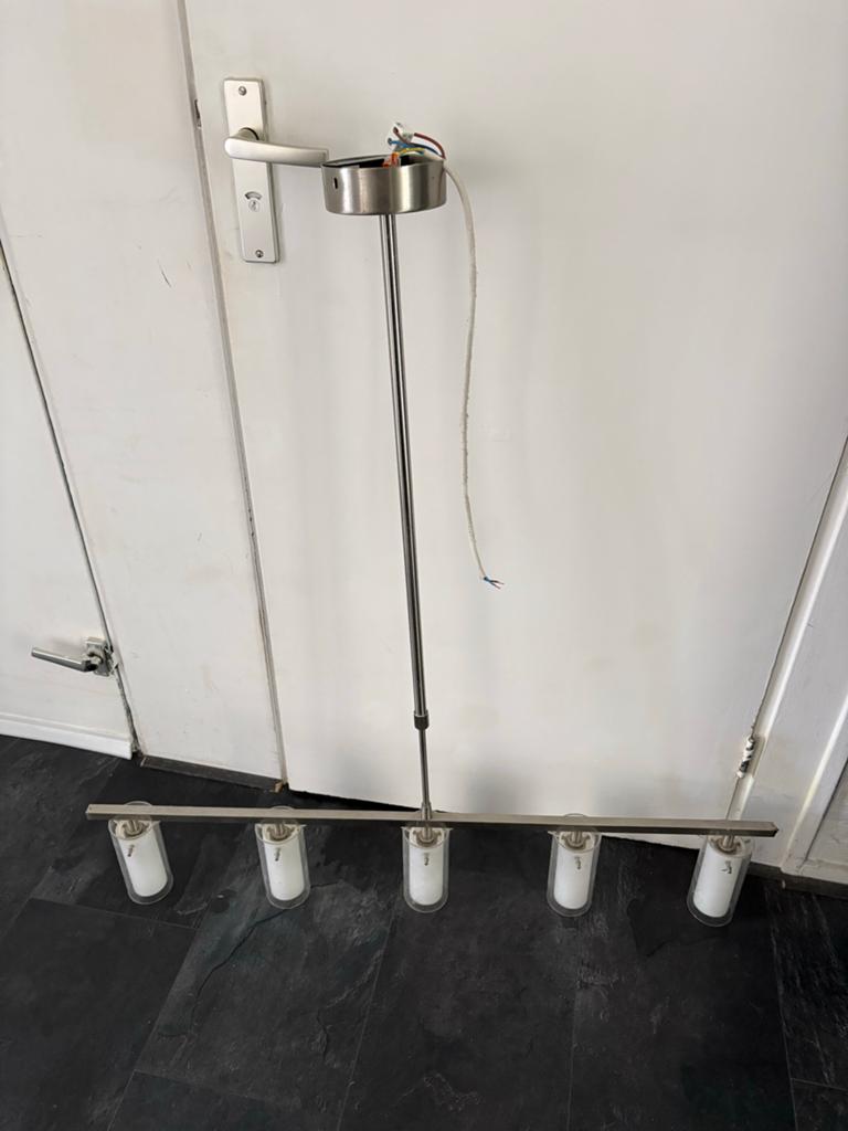 Koga hanglamp 5 lichts, Huis en Inrichting, Lampen | Hanglampen, Gebruikt, 75 cm of meer, Metaal, Ophalen