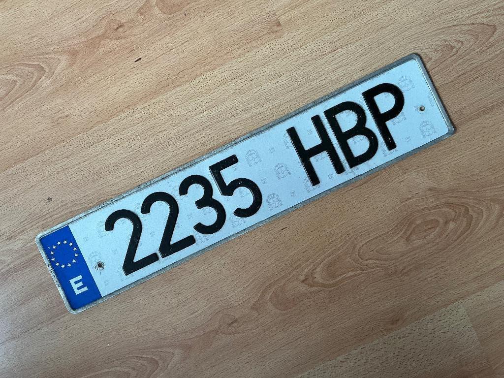 Nummerbord, license plate, Spanje, Ophalen of Verzenden, Gebruikt, Auto's
