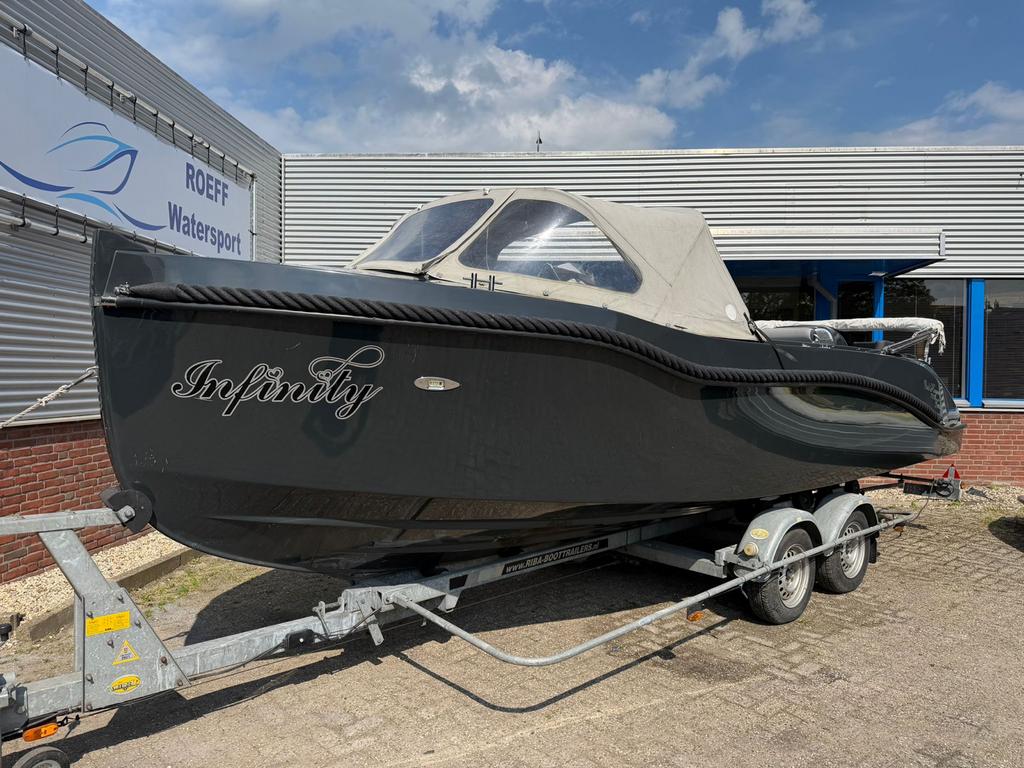Oud Huijzer 700 Tender met krachtige 115 PK Yamaha motor, Gebruikt, 6 meter of meer, Ophalen, 70 pk of meer