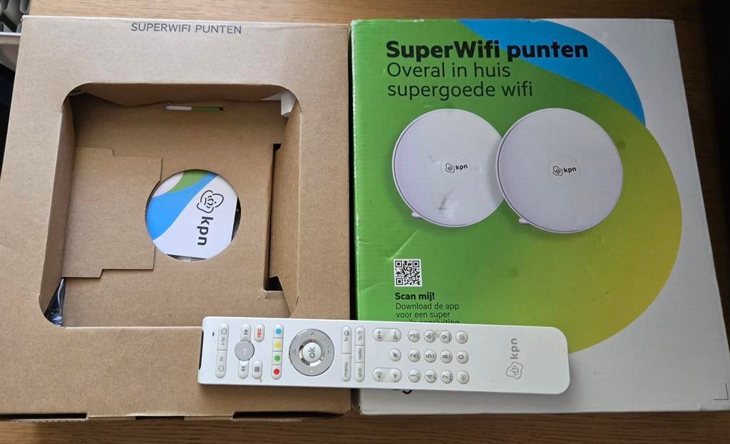 Nieuwe KPN SuperWifi Punten (set van 2) + afstandsbediening, Ophalen of Verzenden, Nieuw, KPN