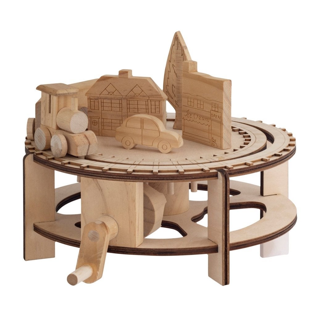 Timberkits Tsjoek Tsjoek Trein - houten bouwpakket, Verzenden, Nieuw, 1:50 tot 1:144