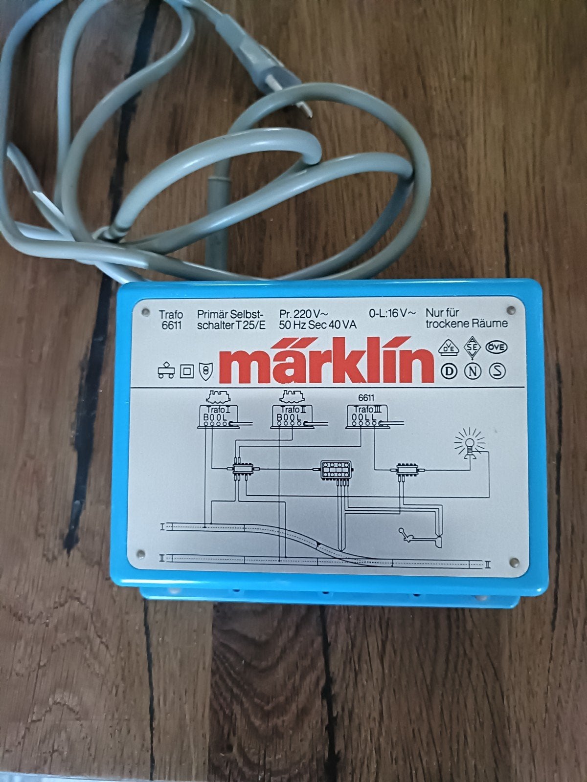 Märklin Trafo 6611 Transformator voor modeltreinen, Ophalen of Verzenden