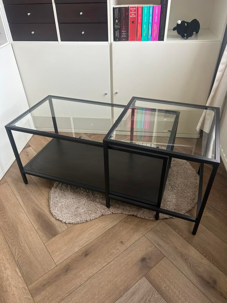 Salontafel Ikea VITTSJÖ, Huis en Inrichting, Tafels | Salontafels, Ophalen, Gebruikt, 100 tot 150 cm, 50 tot 100 cm