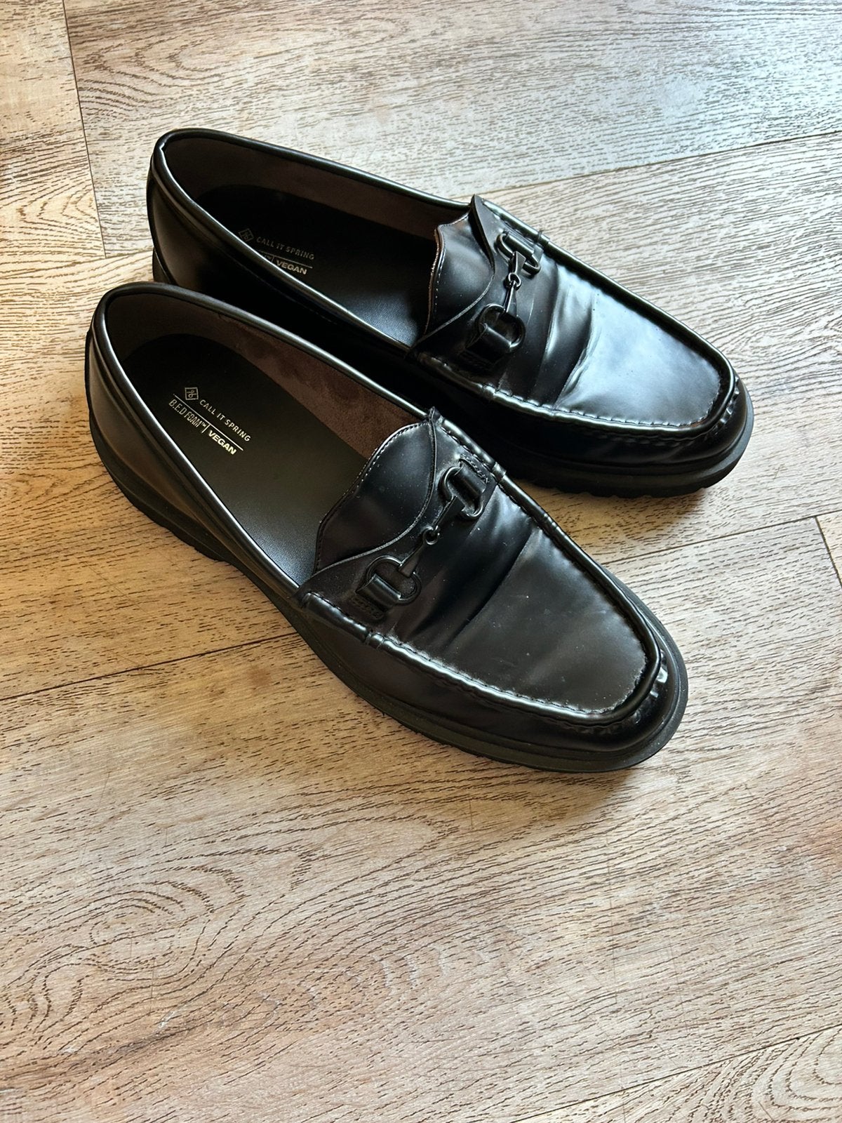 Zwarte instap schoen maat 44, Ophalen of Verzenden, Zo goed als nieuw, Zwart, Loafers