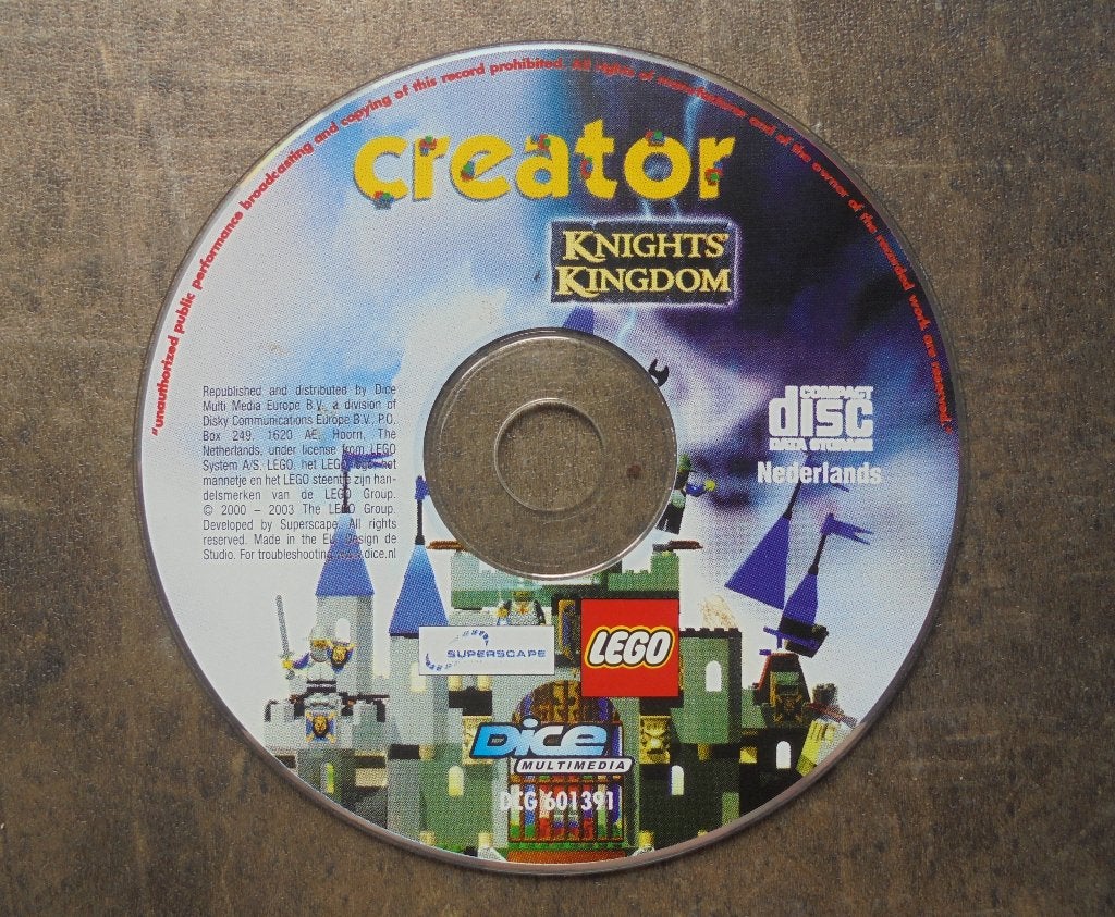 Lego Creator Knights Kingdom voor PC (zie foto's), Avontuur en Actie, Gebruikt, 1 speler, Ophalen of Verzenden