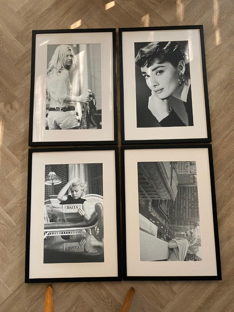 foto posters met zwarte houten lijst, Huis en Inrichting, Woonaccessoires | Schilderijen, Tekeningen en Foto's, Ophalen of Verzenden