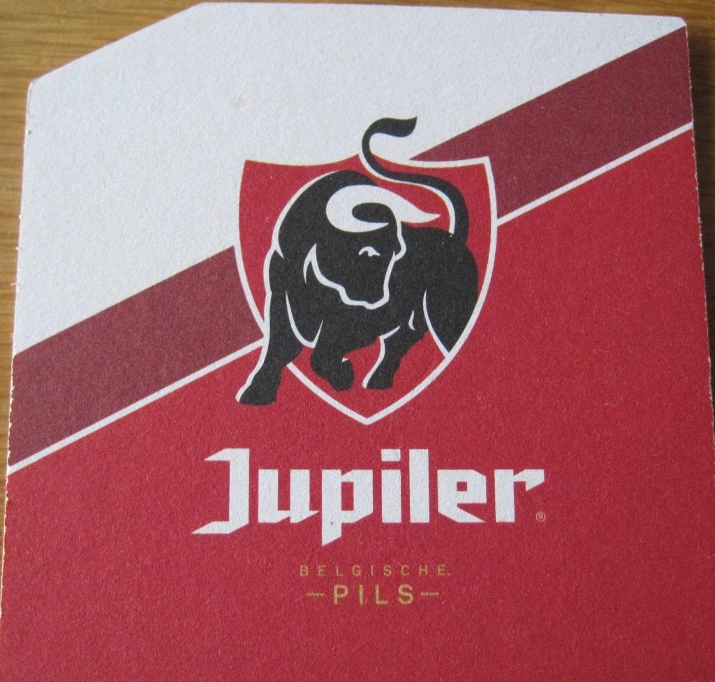Bierviltje van Jupiler - Belgische pils, Ophalen of Verzenden, Zo goed als nieuw, Viltje(s), Jupiler