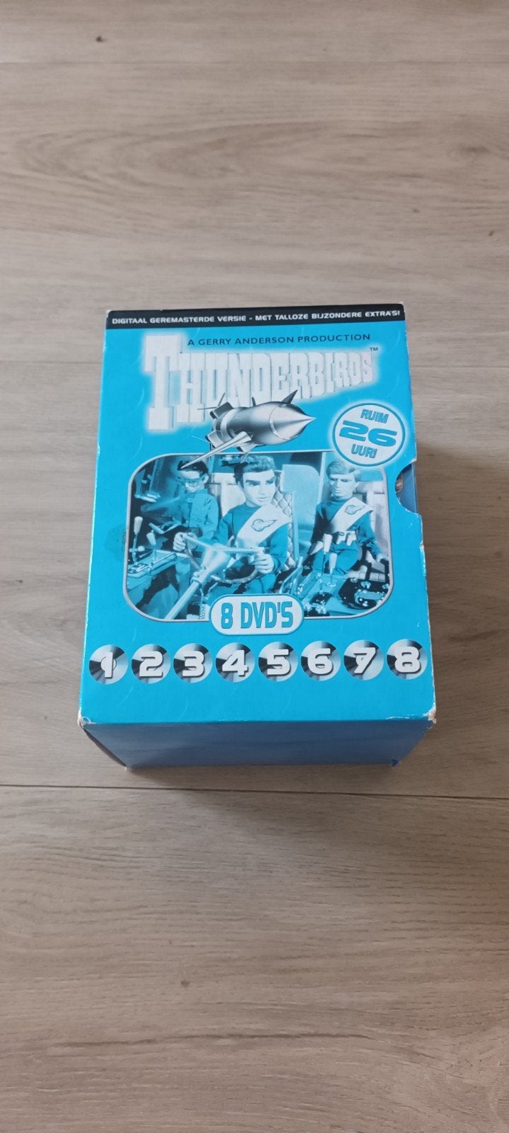 Thunderbirds 8 dvd box Vintage, Cd's en Dvd's, Dvd's | Tv en Series, Alle leeftijden, Ophalen of Verzenden, Zo goed als nieuw