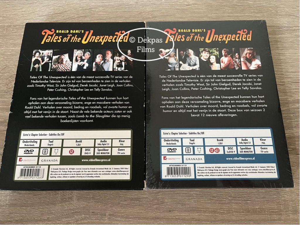 Dvd's Tales of the Unexpected - 1 t/m 6 - (2 t/m 6 NIEUW), Cd's en Dvd's, Vanaf 12 jaar, Ophalen of Verzenden, Nieuw in verpakking