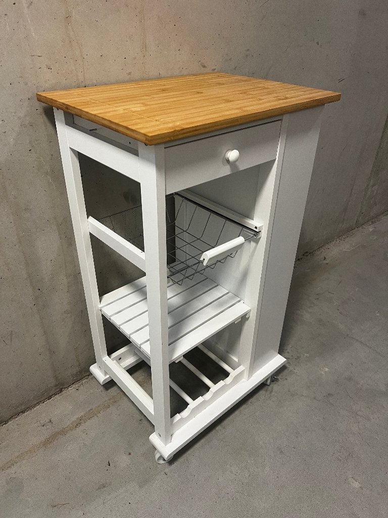 LIVARNO Keuken Trolley (ZGAN), Ophalen, Hout, Keukentrolley, Zo goed als nieuw