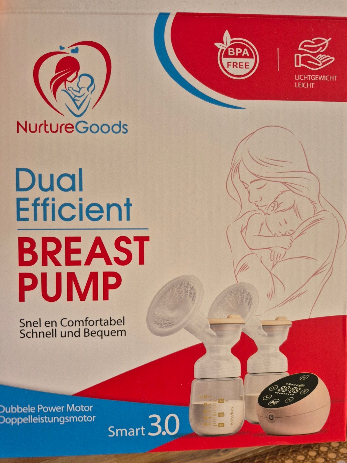 Breast Pump - nurtureGoods Smart 3.0 - Borstkolf, Kinderen en Baby's, Babyvoeding en Toebehoren, Ophalen, Zo goed als nieuw, Borstkolf