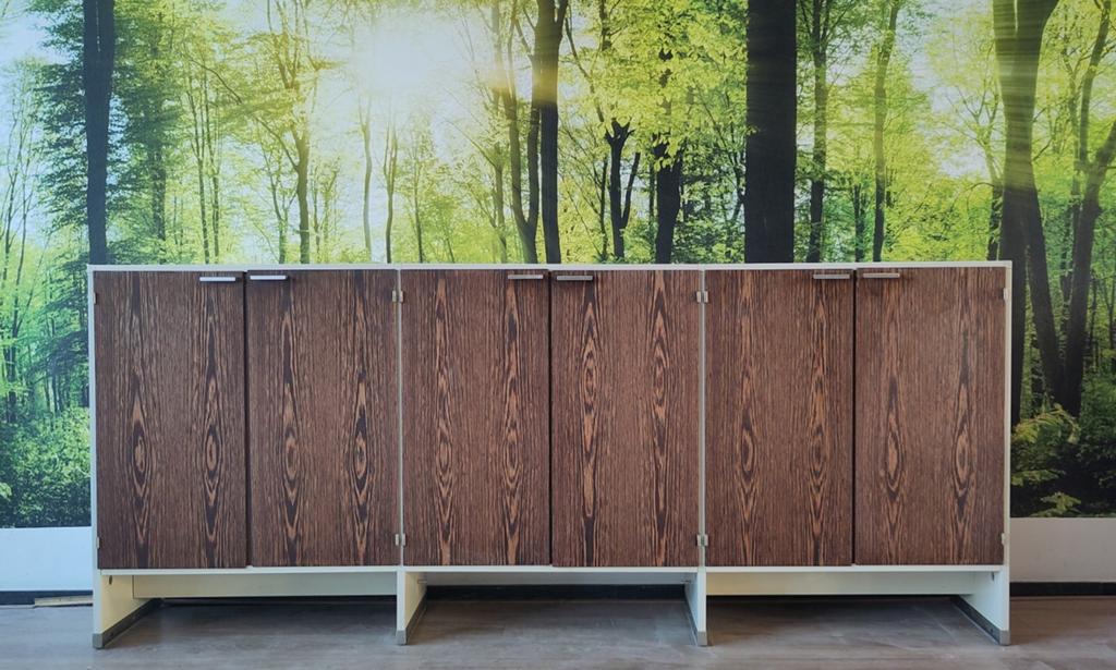 Vintage dressoir Pastoe Made to Measure kast wenge hout, Ophalen, Gebruikt, ., 200 cm of meer