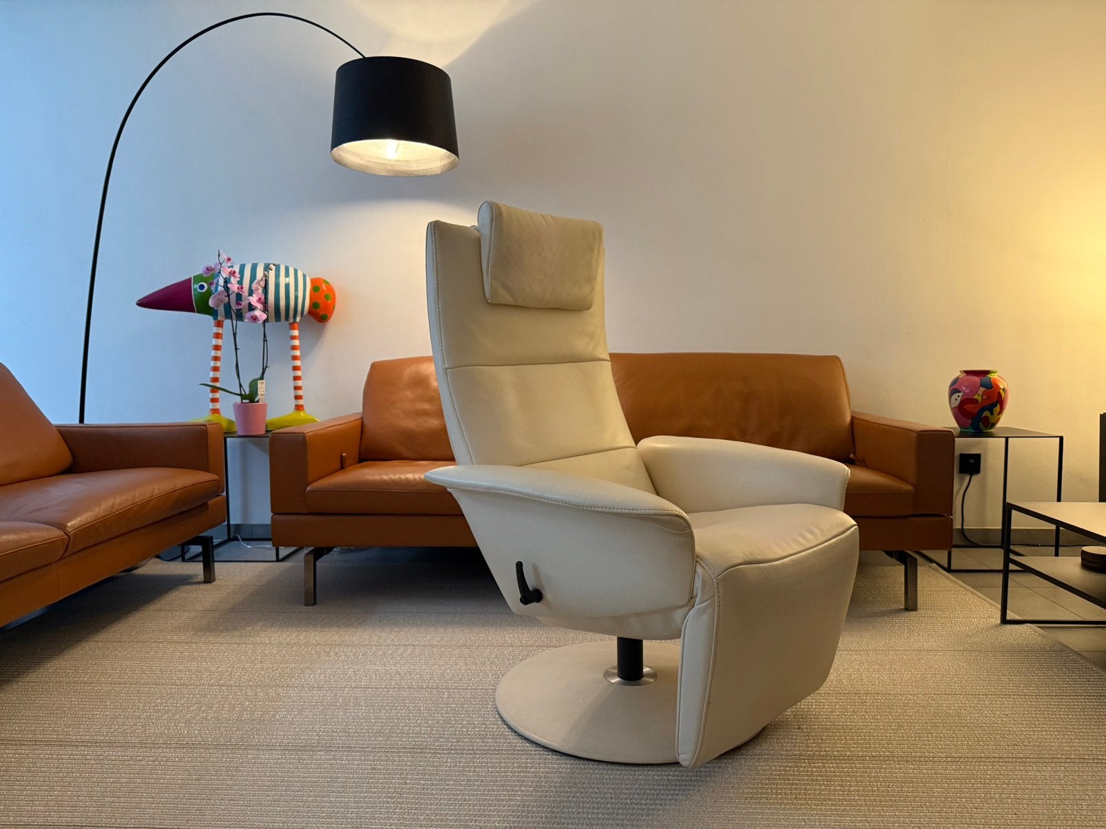 JORI Felini Relax Mono-Move (Topstaat!), Ophalen of Verzenden, Zo goed als nieuw, Leer, Leolux prominent vitra hukla stressless minotti fritz hansen