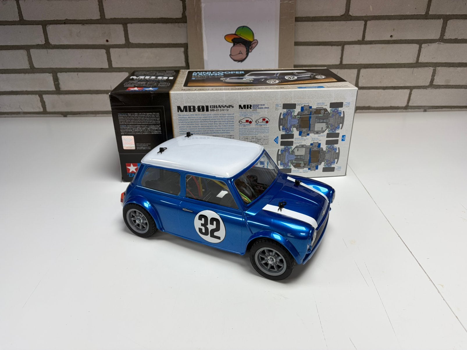 Prachtige Tamiya MB-01 Mini Cooper Racing ARTR (Consignatie), Hobby en Vrije tijd, Modelbouw | Radiografisch | Auto's, Elektro