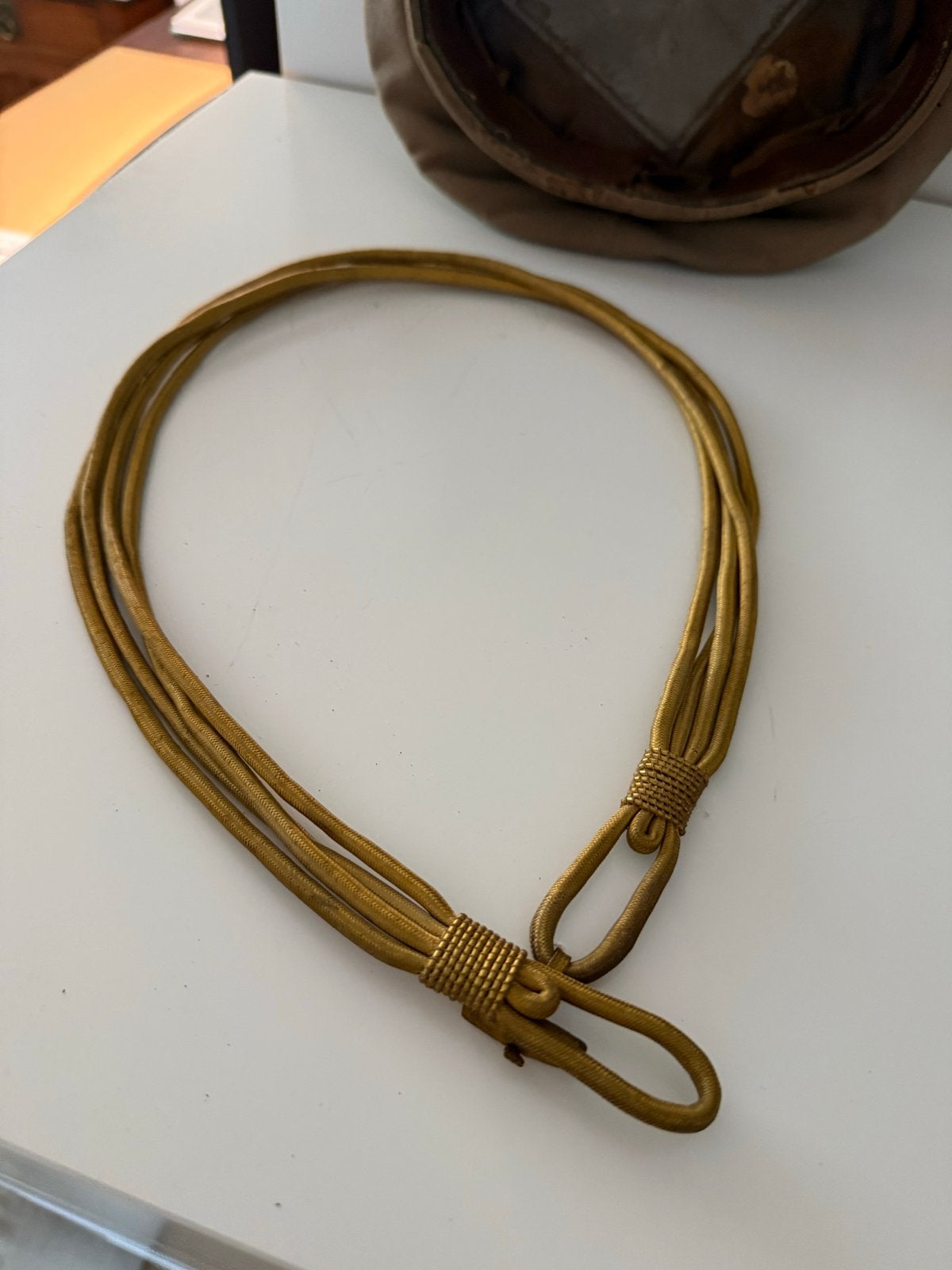 Gouden tressen voor KNIL officiersuniform, Verzamelen, Ophalen of Verzenden, Landmacht, Overige gebieden, Kleding of Schoenen
