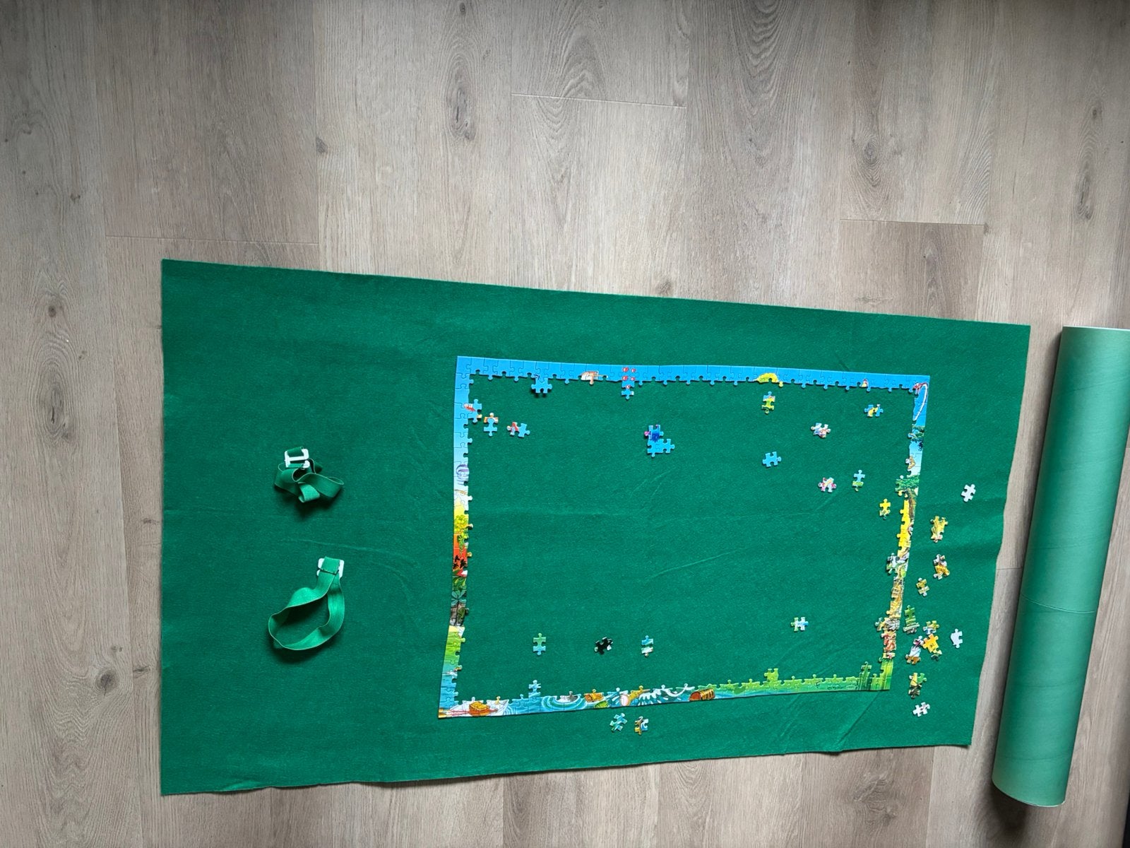 Oprolbare puzzel mat met koker, Ophalen, Gebruikt, Overige typen