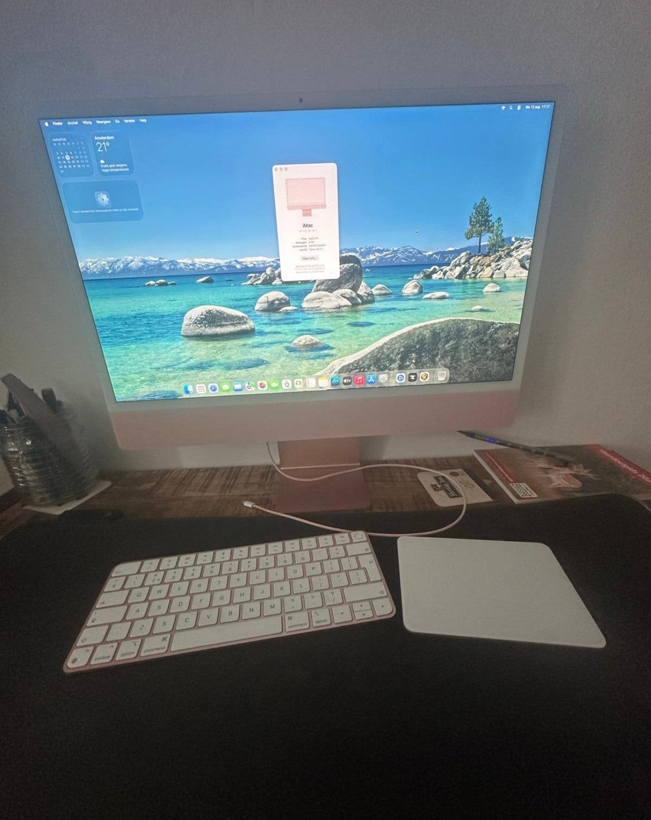 Apple iMac 24-inch M1 (2021) – 8GB – 256GB SSD –Roze, Computers en Software, Ophalen, IMac, Zo goed als nieuw, 8 GB