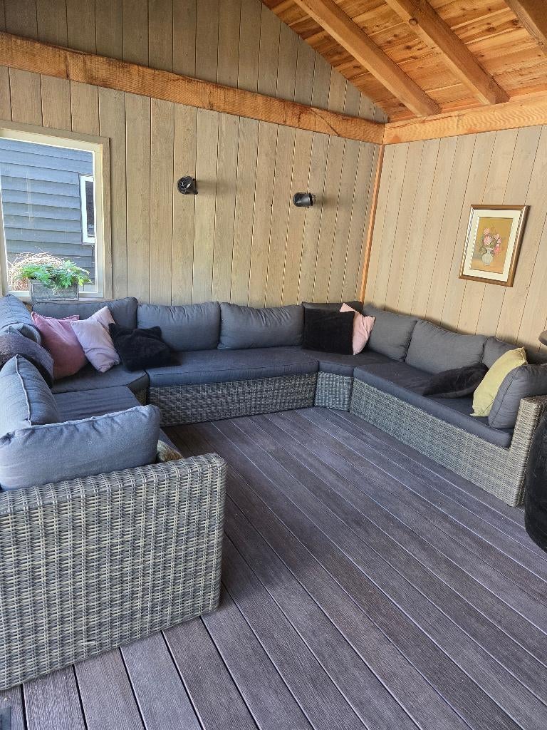 U-vorm loungeset, Ophalen, Gebruikt, 8 zitplaatsen, Loungeset