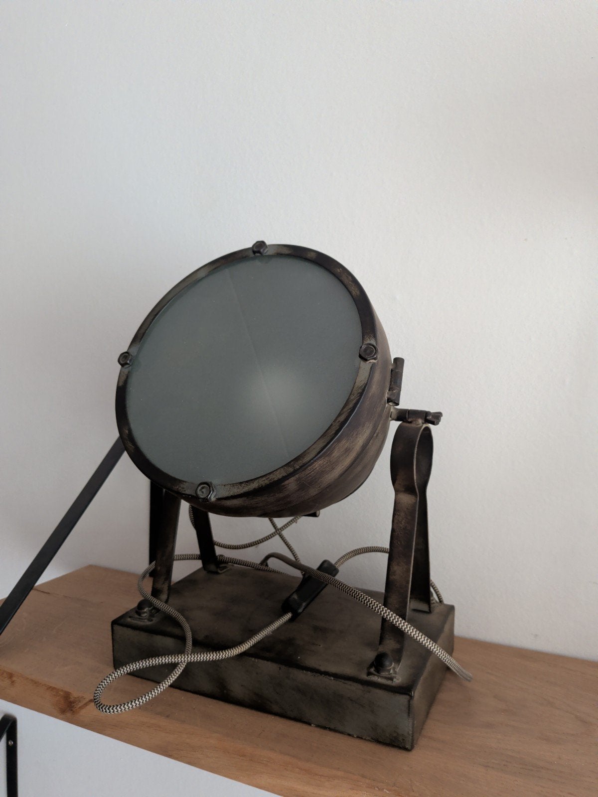 Industriële Tafellamp - Vintage Stijl Spotlamp, Huis en Inrichting, Lampen | Tafellampen, Ophalen