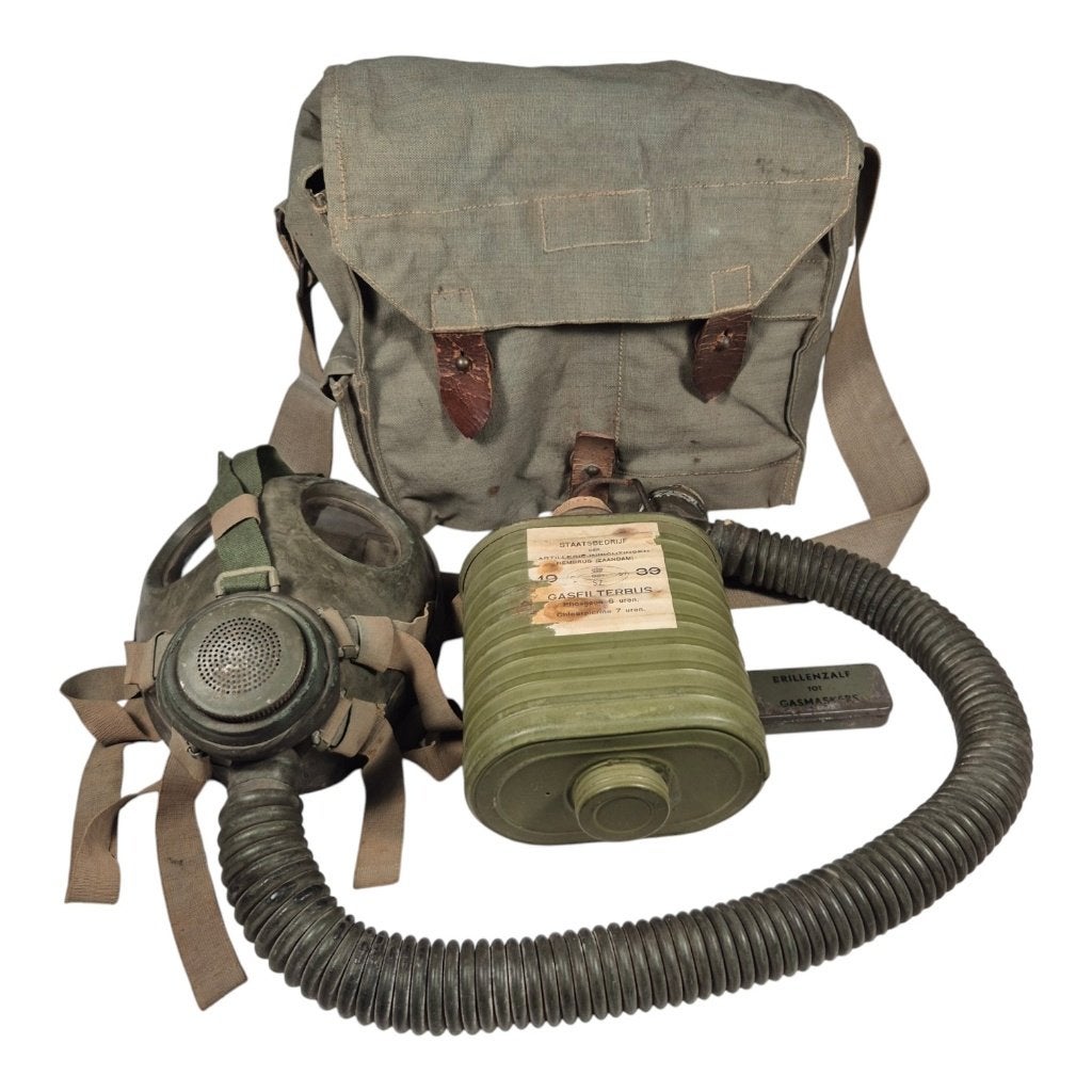 Nederlandse Model G Bereden gasmasker set, -, -, Ophalen of Verzenden, -