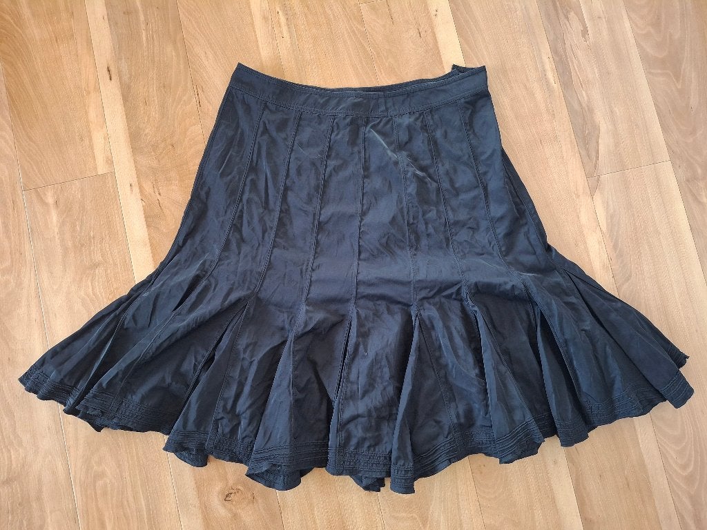zwarte plooirok, Kleding | Dames, Zwart, Maat 42/44 (L), Ophalen of Verzenden, Zo goed als nieuw