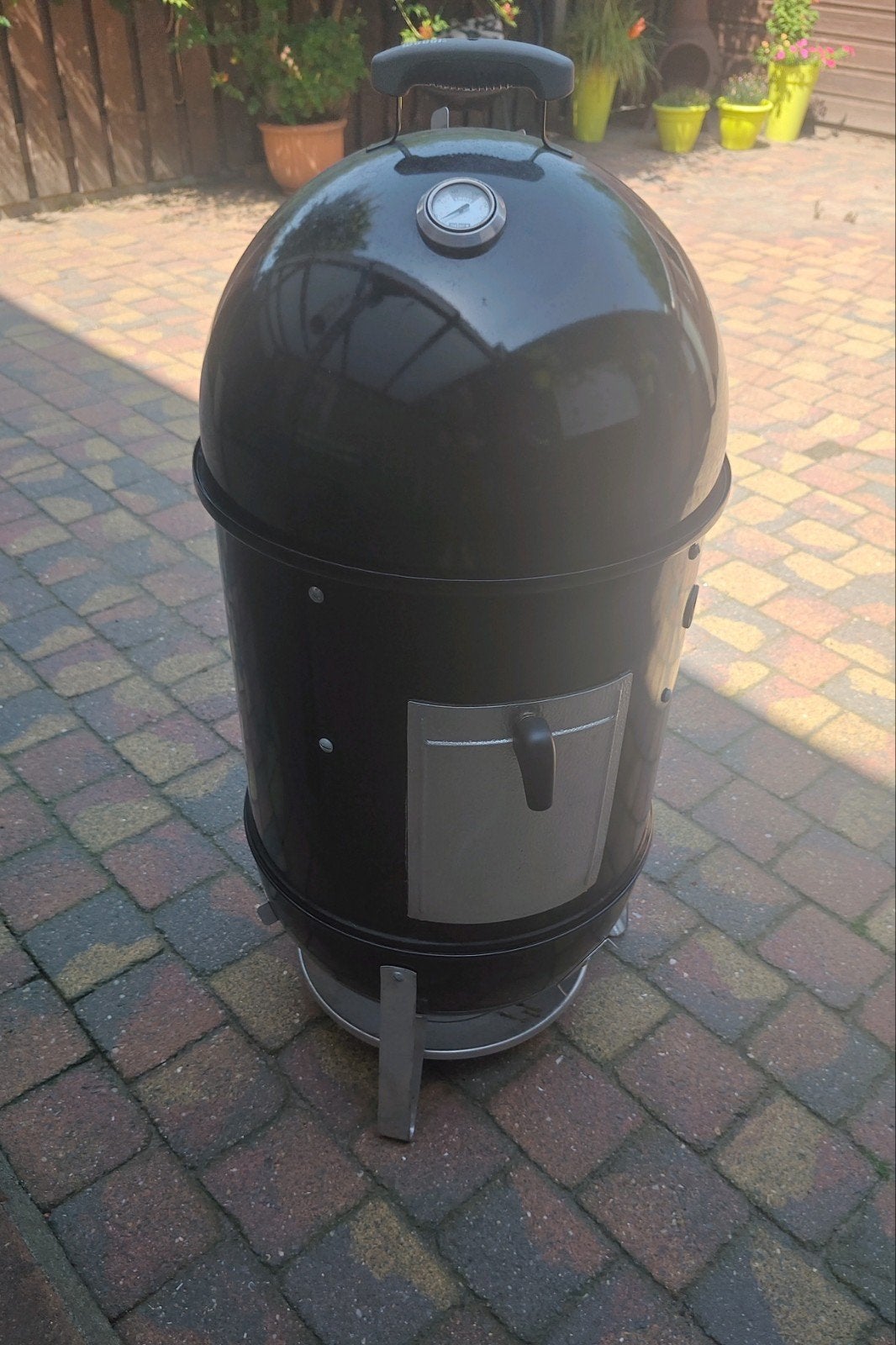 Weber smokey mountain 47cm (inc hoes), Ophalen of Verzenden, Gebruikt, Weber