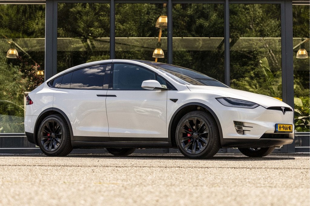 Tesla Model X 100D SOH 91 % (bj 2017, automaat), Automaat, Model X, Gebruikt, Wit