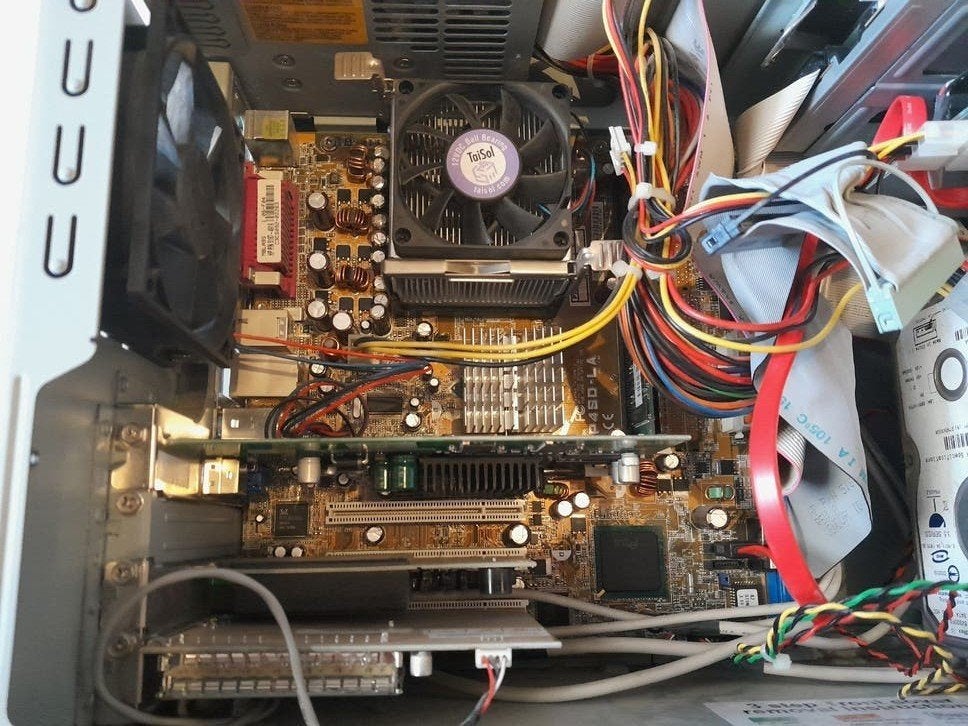 Pentium 4 mainboard p4sd-la compleet, Ophalen of Verzenden, Intel, DDR, Socket 478