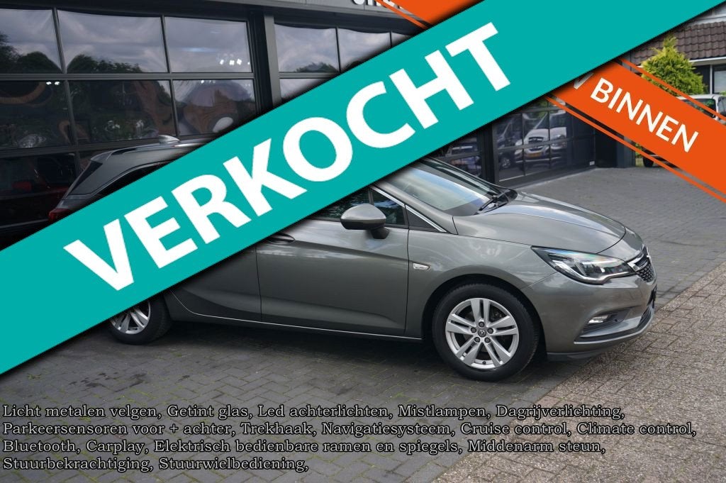 Opel Astra Sports Tourer 1.4 Turbo, Clima, Navi, PDC, Trekha, Voorwielaandrijving, Gebruikt, 4 cilinders, Handgeschakeld