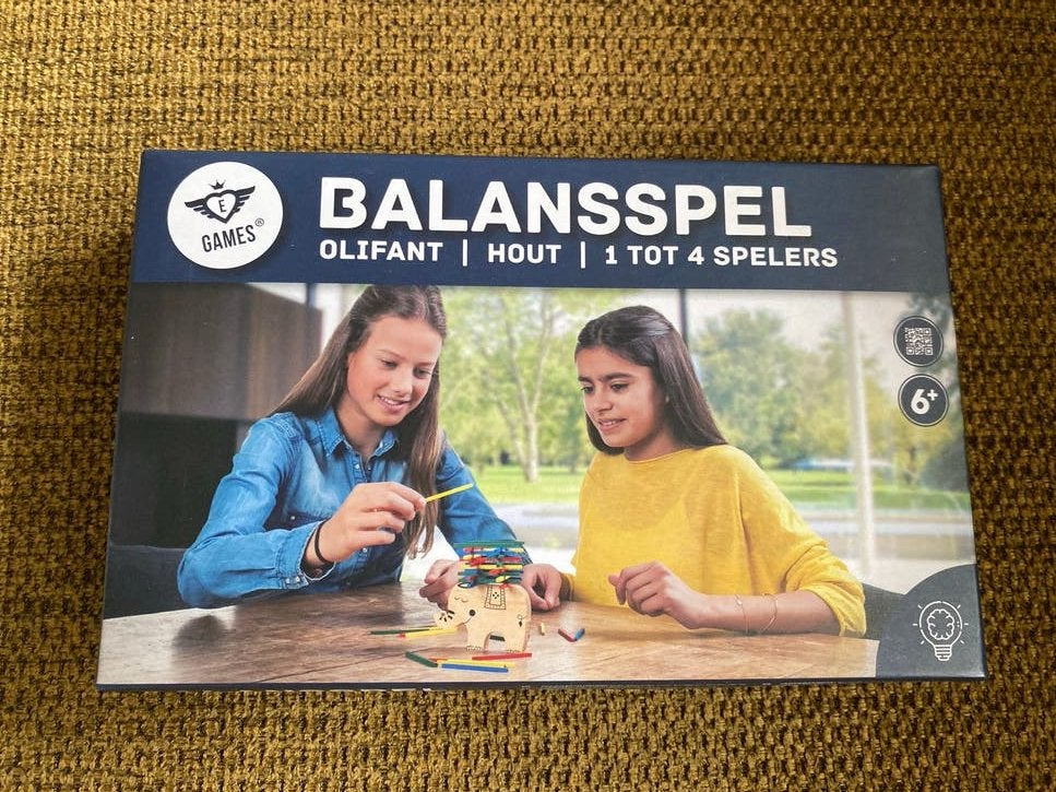 Balansspel Olifant Hout -, Een of twee spelers, Ophalen of Verzenden, Zo goed als nieuw