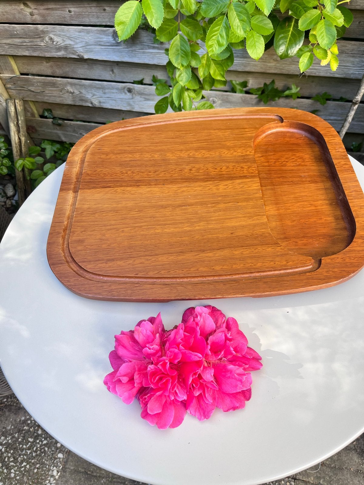 Vintage Dienblad Jaren '40 Massief Hout, Ophalen of Verzenden, Gebruikt, Rechthoekig, Hout