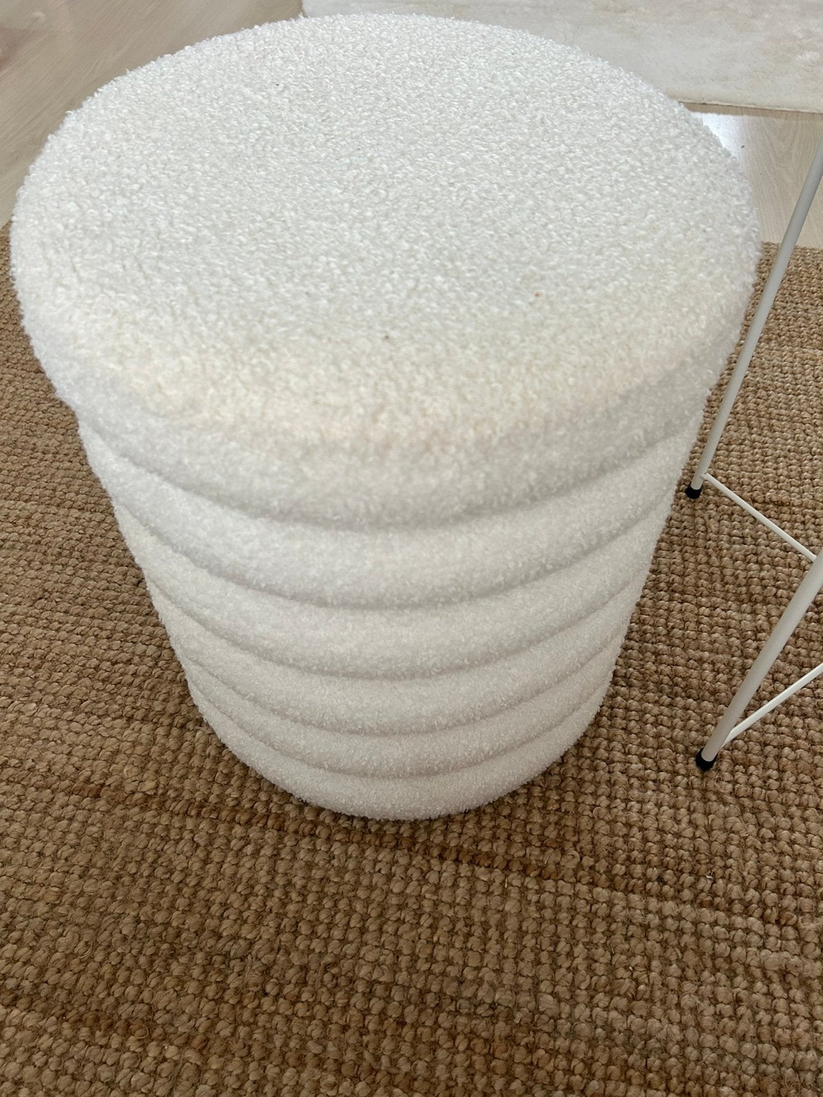 Teddy poef, Ophalen, Zo goed als nieuw, Rond, Minder dan 50 cm