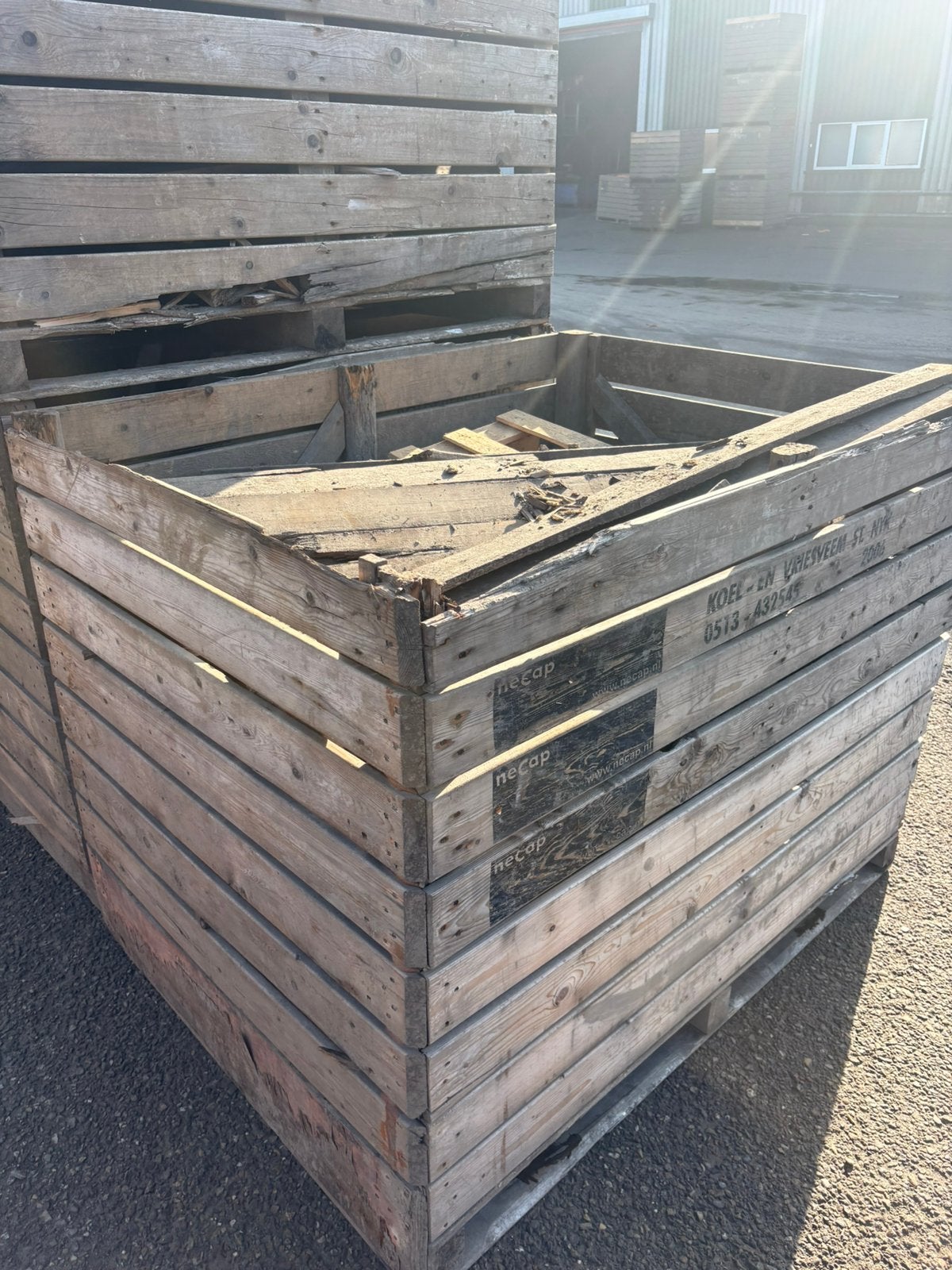 Kachel hout volle kisten, Minder dan 3 m³, Ophalen