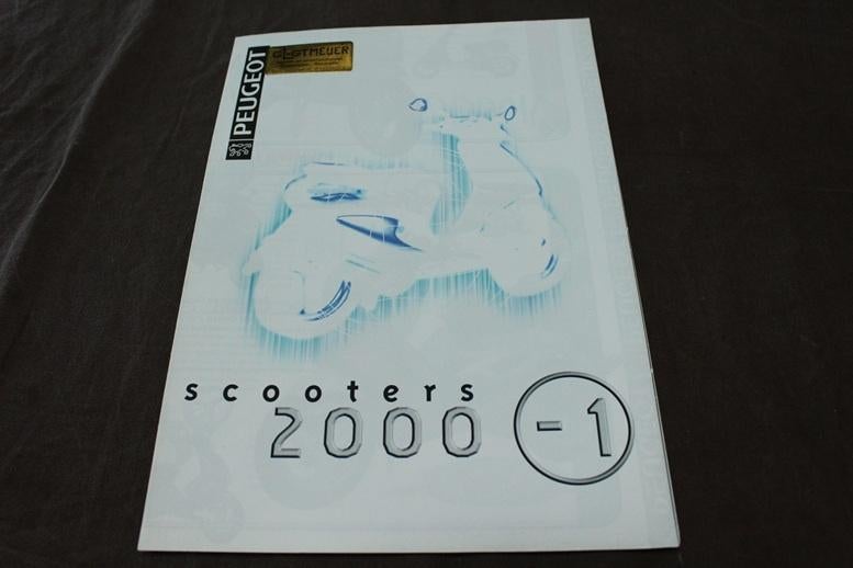 Peugeot scooters 2000 verkoop folder Fox Vivacity etc., Ophalen of Verzenden, Gebruikt