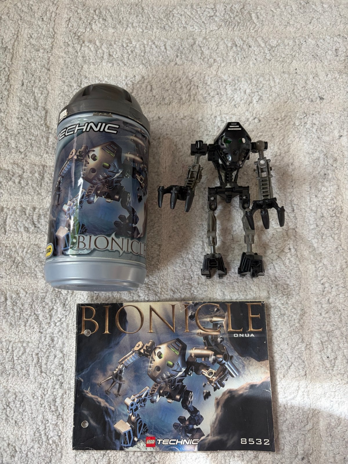 Lego Bionicle Onua 8532 met instructies en bus, Ophalen, Gebruikt, Bionicle, Lego