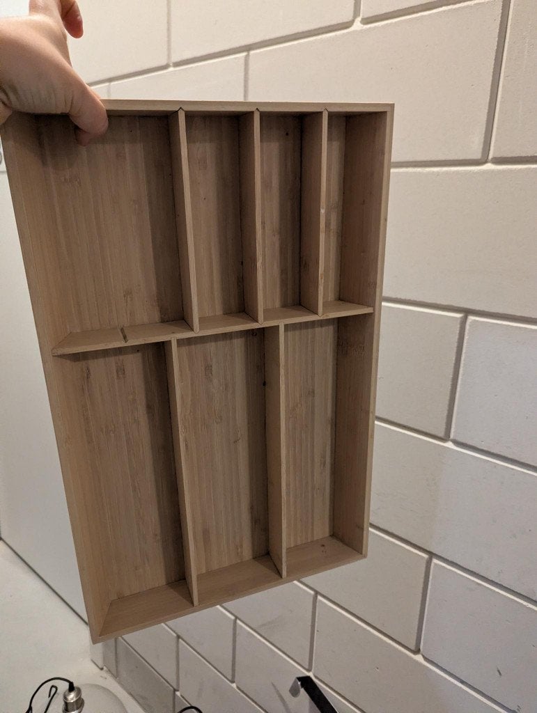 Houten bestekbak | 32 x 50 cm, Ophalen, Overige typen, Hout, IKEA