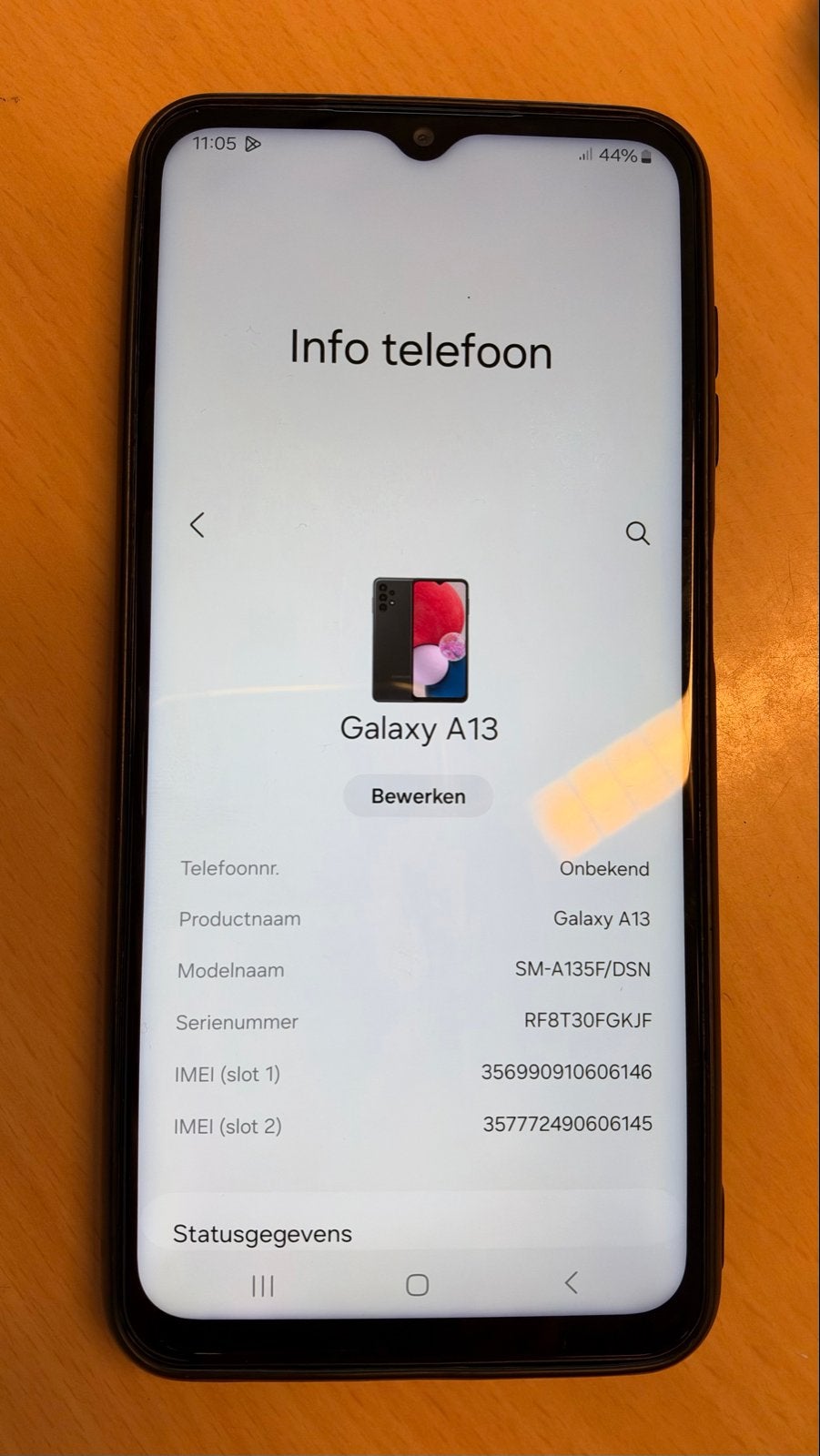 Samsung Galaxy A13 - Zo goed als nieuw, Zwart, Touchscreen, Ophalen of Verzenden, Zo goed als nieuw