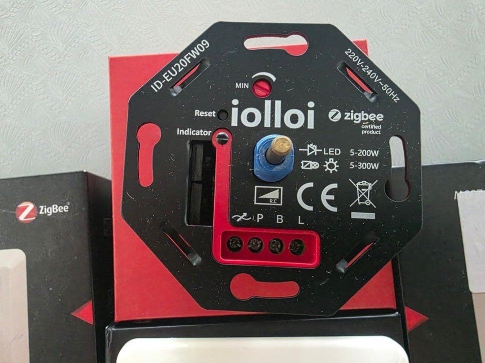 3x Iolloi Zigbee Smart LED Dimmer 5-200W – Wit, Ophalen of Verzenden, Nieuw, Schakelaar