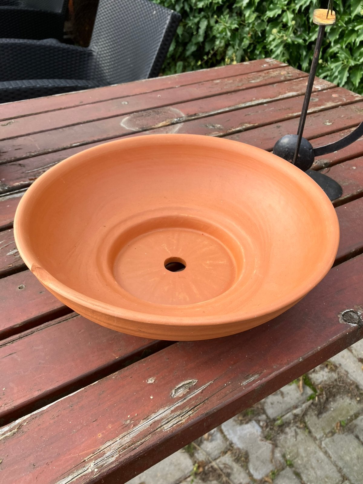 Terracotta buiten bloempot/schaal nieuw, Tuin en Terras, Bloempotten, Ophalen