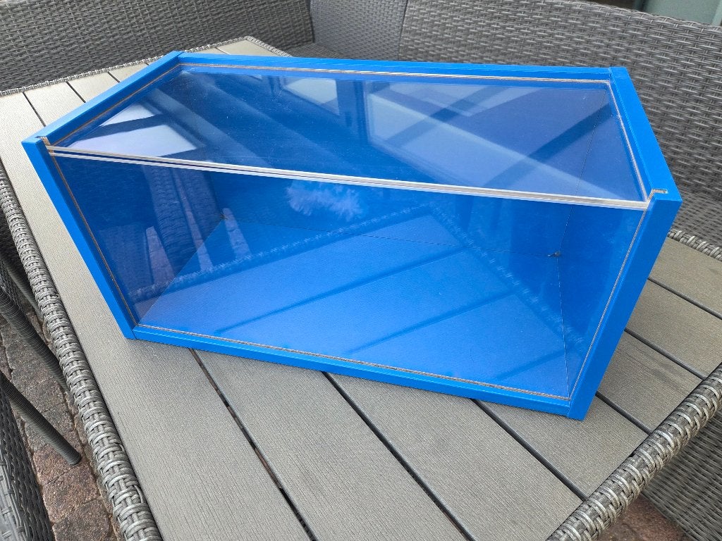 IKEA brännboll wandvitrine blauw, Ophalen, Gebruikt, 50 tot 100 cm, Minder dan 100 cm