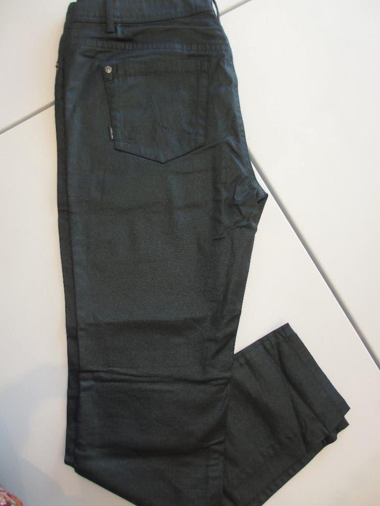 MarcCain donkergroene glansbroek N3 - 38 NIEUW, Maat 38/40 (M), Nieuw, Ophalen of Verzenden, Lang