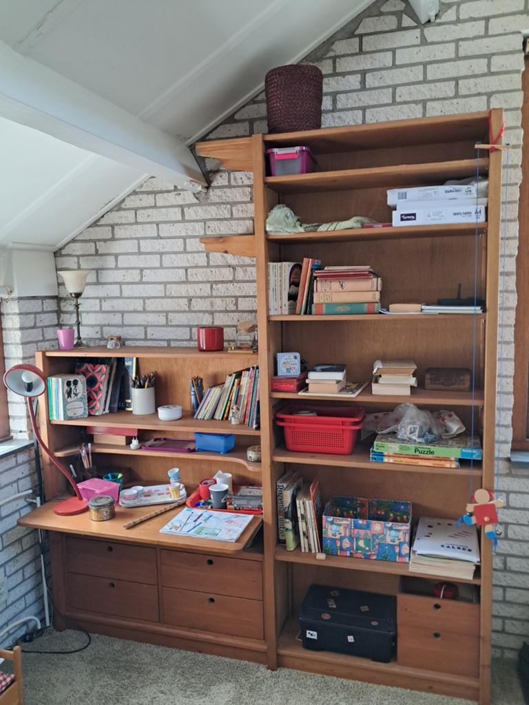 Lundia Kast met Bureaugedeelte en Volop Opbergruimte, Huis en Inrichting, Kasten | Boekenkasten, Ophalen, 25 tot 50 cm