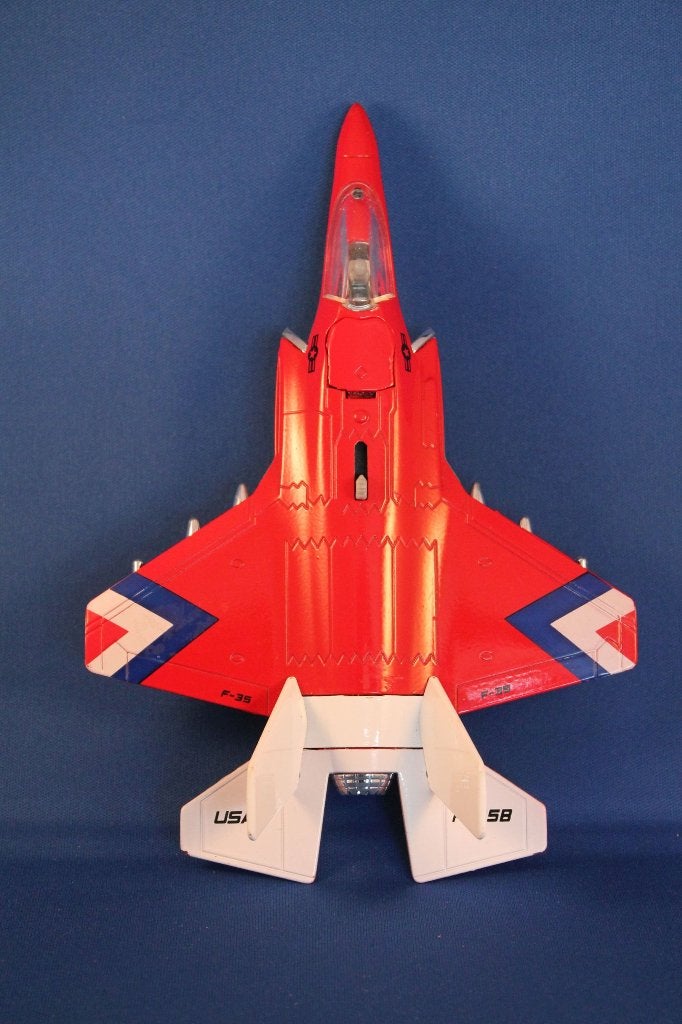 Speelgoedmodel JSF, USAF F-35B, rood. 20cm lang. 2A4, Ophalen of Verzenden