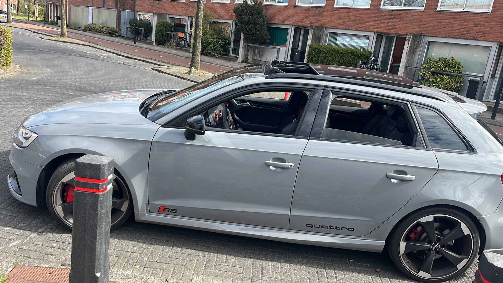 Audi A3 RS3 2.5 Tfsi 400pk Quattro S Tronic 2019 Grijs, Auto's, Automaat, 4 cilinders, 1505 kg, Vierwielaandrijving