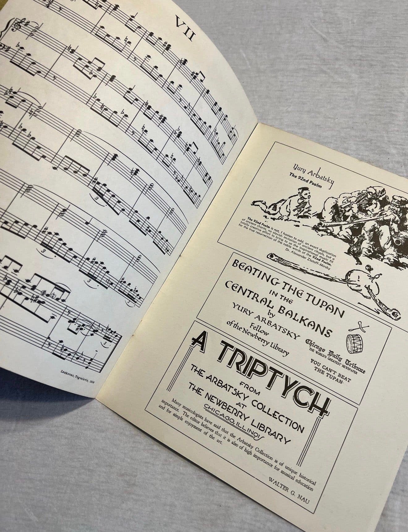 Sursum Corda Yury Arbatsky Voor pijporgel 1955 notenboek oud, Ophalen of Verzenden, Zo goed als nieuw, Artiest of Componist