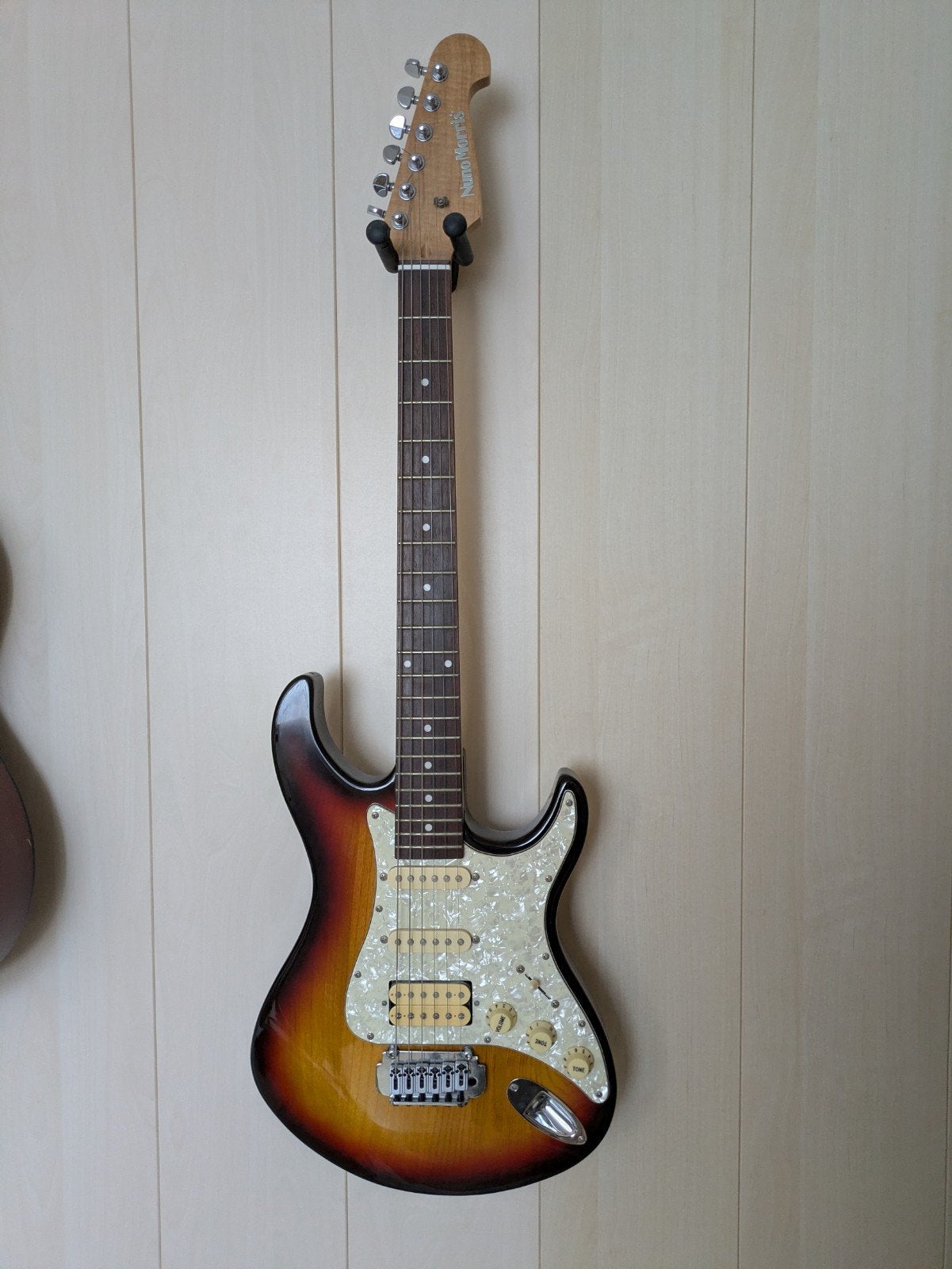 Nuno Morris elektrische gitaar met gigbag, Ophalen, Gebruikt, Solid body, Overige merken