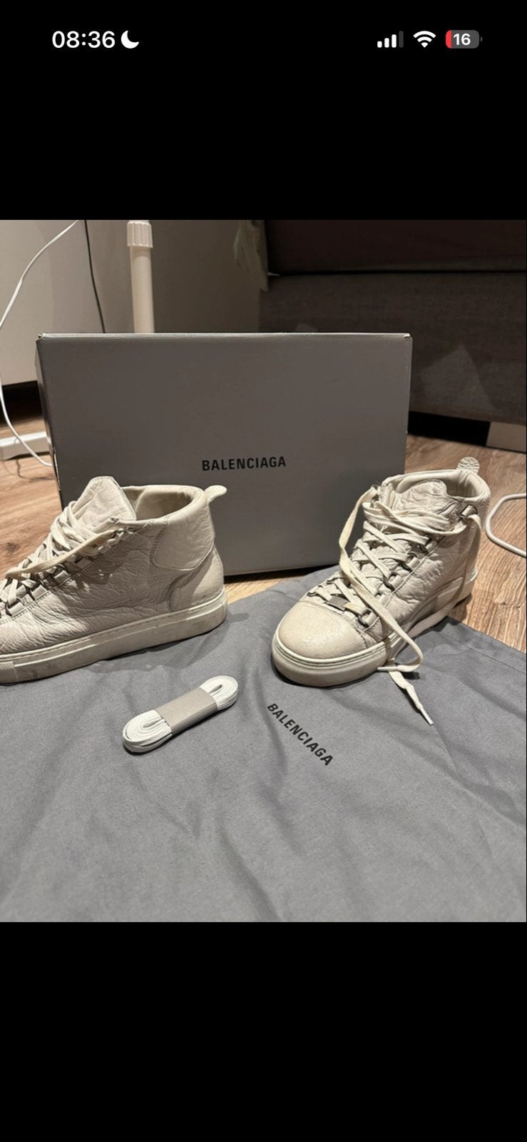 Balenciaga Arena High Top Sneakers - Maat 39, Ophalen of Verzenden, Zo goed als nieuw, Overige kleuren, Sneakers of Gympen