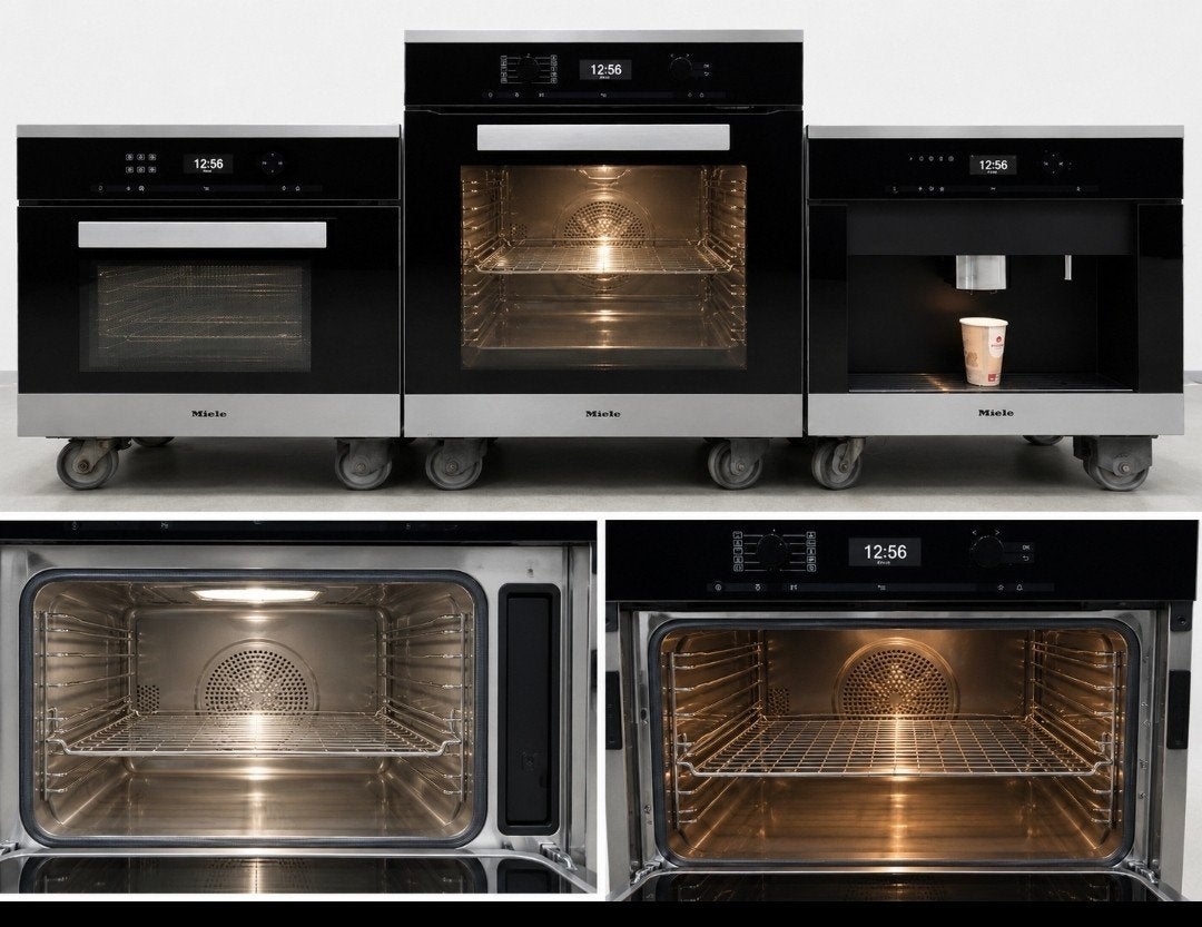 Miele Premium Inbouwset – DGM6401 + H6460BP + CVA6405, Combimagnetron, Crisp, Refurbished, Ophalen of Verzenden